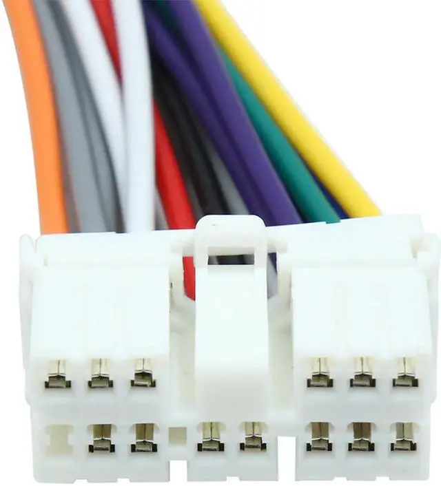 Alt view image 3 of 3 - DC 12V 14 Pin Car Male DVD Radio Wire Harness Adapter Cable Connector for Subaru