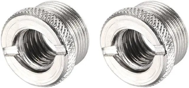 Main image of 3/8 Female To 5/8" Male Threaded Screw Adapter For Microphone Stand 2pcs
