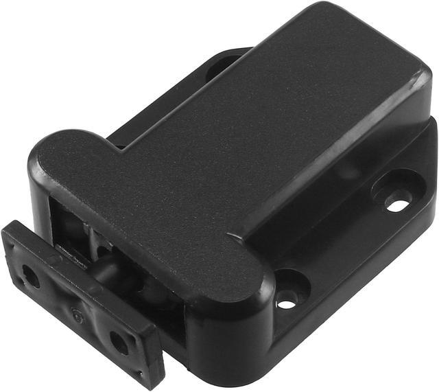 Alt view image 4 of 7 - Push Open Latch Lock Touch Catch for Bedroom Cabinet Cupboard Drawer Black 2Pcs