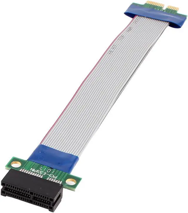 Main image of High Speed PCI-E 1X Riser Card Extender Extension Ribbon Flex Cable Adapter