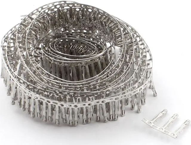 Alt view image 3 of 4 - Unique Bargains 300 Pcs Silver Tone Metal Jumper Wire Female Pin Connector