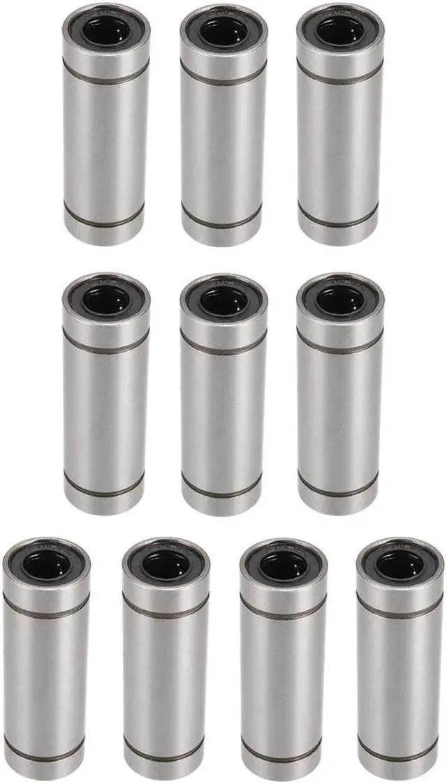 Main image of LM8LUU 8mmx15mmx45mm Linear Motion Bushing Ball Bearing Silver Tone 10pcs