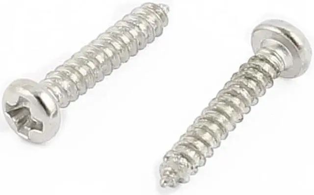 Alt view image 2 of 2 - 50pcs M1.5 x 10mm Stainless Steel Phillips Pan Round Head Self Tapping Screws