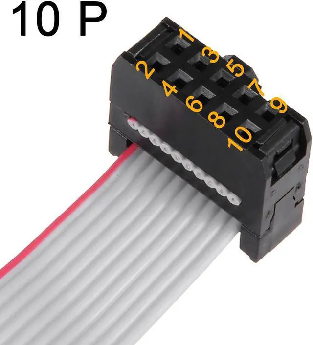 Alt view image 7 of 7 - IDC 10 Pins Connector Flat Ribbon Cable Female Connector Length 30cm 2.54mm Pitch,5pcs