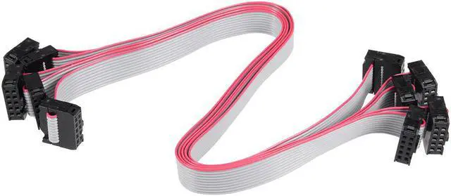 Alt view image 5 of 7 - IDC 10 Pins Connector Flat Ribbon Cable Female Connector Length 30cm 2.54mm Pitch,5pcs