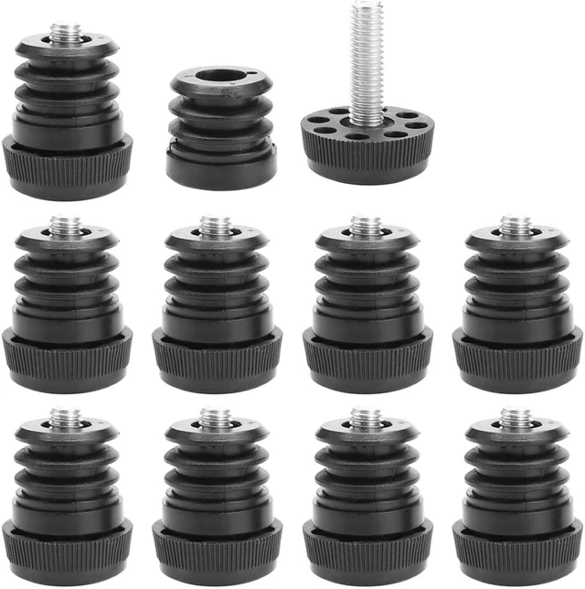 Main image of Leveling Feet 1" 25mm OD Round Tube Insert Furniture Adjustable Leveler 10 Sets