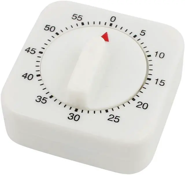 Alt view image 2 of 2 - 2Pcs 2.4x2.4x1.3-Inch 60 Minutes Mechanical Kitchen Timer Square Pendulum Clock