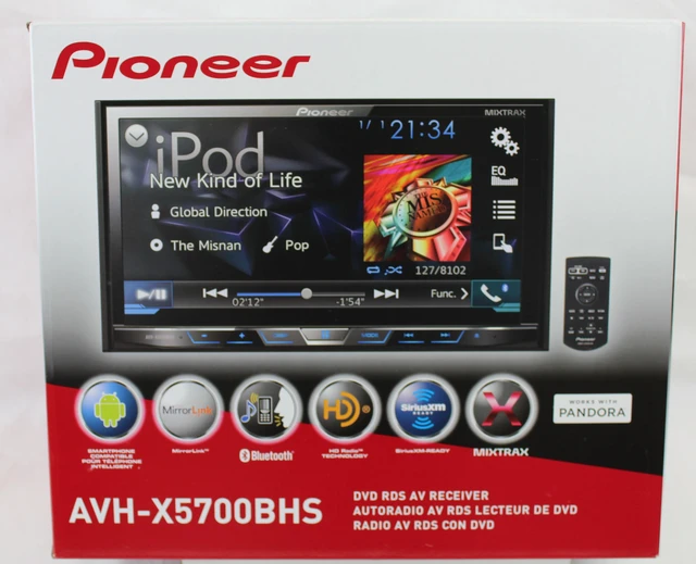 Alt view image 15 of 20 - Pioneer AVH-X5700BHS 7" Touch Screen DVD/CD Receiver with Bluetooth