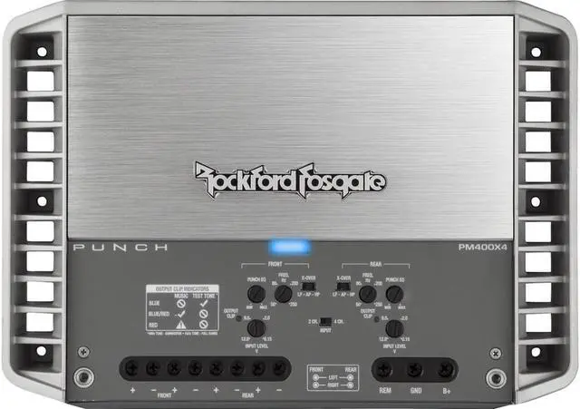 Main image of Rockford Fosgate PM400X4 400 Watt 4-Channel Marine Boat Amplifier