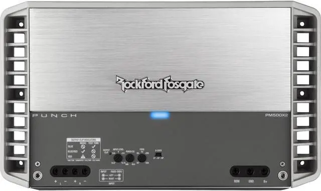 Alt view image 2 of 6 - Rockford Fosgate PM500X2 500 Watt 2-Channel Marine Boat Amplifier