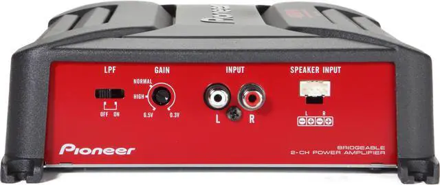 Alt view image 9 of 11 - Pioneer GM-A3602 2 Channel Car Amplifier 400W Amp New GMA3602