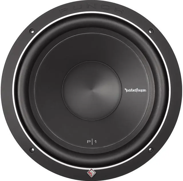 Alt view image 5 of 8 - Rockford Fosgate P1S2-12 Punch P1 SVC 2-Ohm 12-Inch 250 Watt RMS 500 Watt Peak Subwoofer