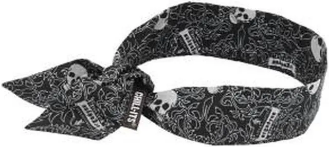 Alt view image 3 of 7 - Cooling Bandana,Universal,Blue CHILL-ITS BY ERGODYNE 6700