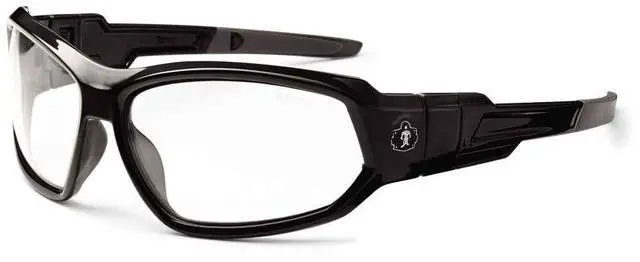 Alt view image 3 of 11 - Ergodyne 56092 Skullerz Loki Safety Glass/Goggle, Black Frame/Blue Mirror Lens,Nylon/Polycarb
