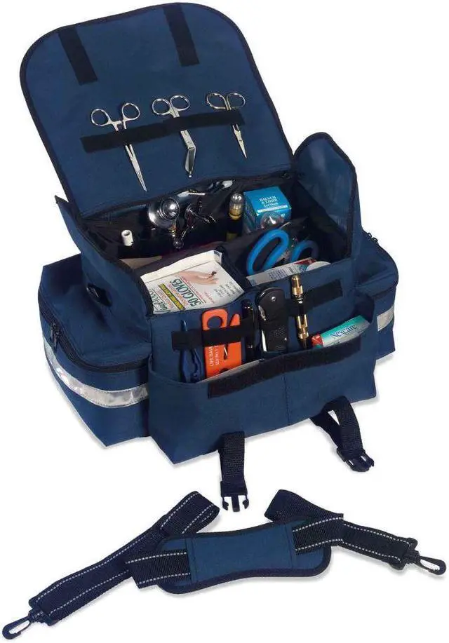 Alt view image 2 of 6 - ERGODYNE GB5210 Duffel Bag, Polyester, 16 1/2 in L, 10 in W, Blue