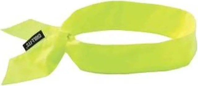 Alt view image 5 of 13 - Ergodyne Blue Cooling Bandana 12307