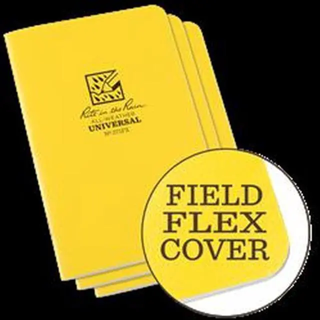 Alt view image 2 of 2 - RITE IN THE RAIN 361FX All Weather Notebook,Mtr Fld,PK3