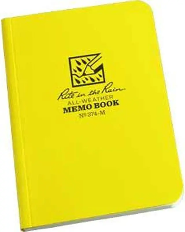 Alt view image 3 of 3 - RITE IN THE RAIN 374-M All Weather Pocket Memo Book,3-1/2x5 in.