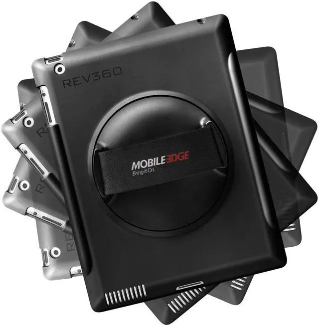Alt view image 8 of 13 - Rev360 Rotating iPad (Gen 2, 3 & 4) Case - Black