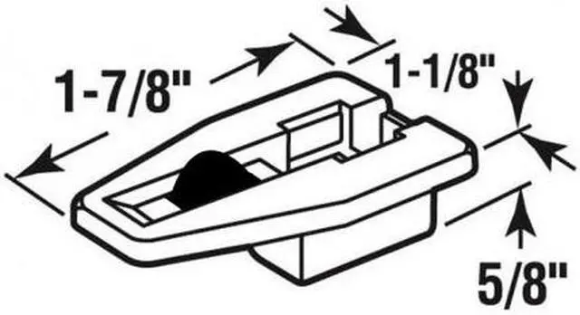 Alt view image 3 of 5 - 1 Set of Kenlin Rite-Track II Drawer Guide With Metal Backing for Slide Style Drawers found in Dressers and other Furniture