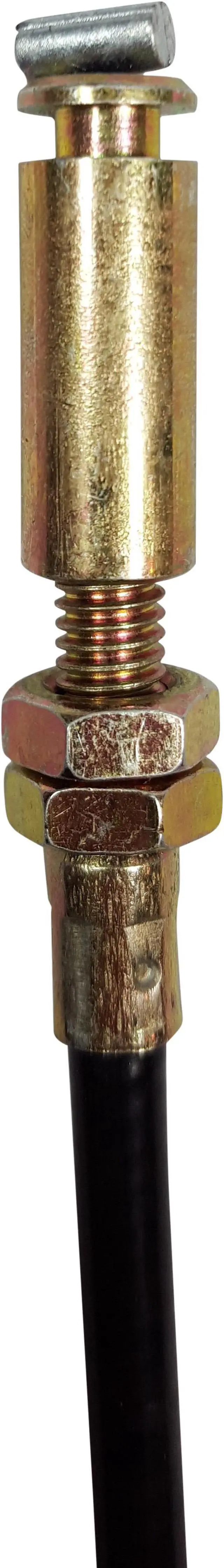 Alt view image 2 of 3 - Replacement Recliner Handle Cable 5 3/4" Exposed Wire, S-Tip, 3mm Barrel, 38 5/8" Overall Length
