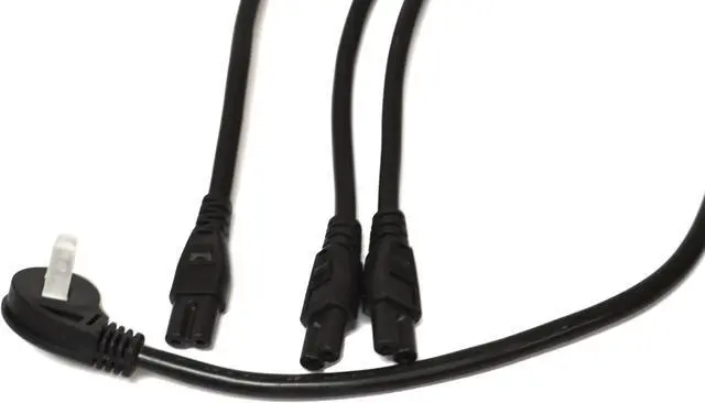 Alt view image 2 of 2 - AC W Cable,  17 feet, 3 AC Connections from One Outlet