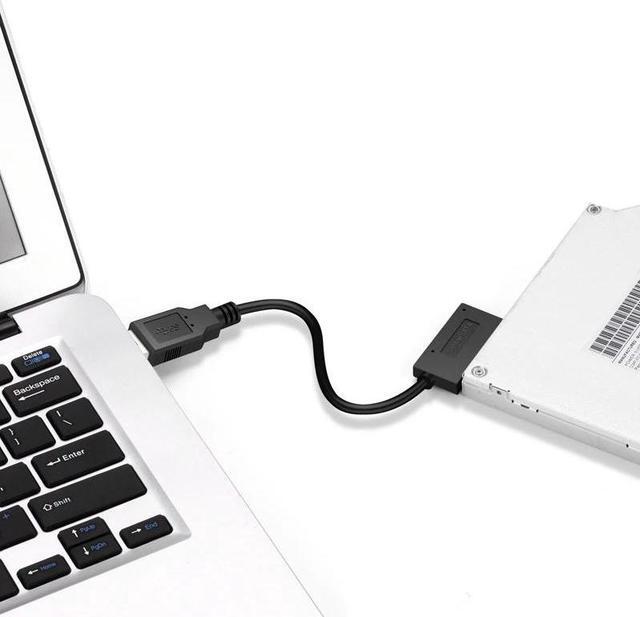 Alt view image 5 of 5 - USB to SATA USB 3.0 to 7+6 13Pin Slimline SATA Adapter Cable For HDD Drive Adapter For DVD/CD ROM