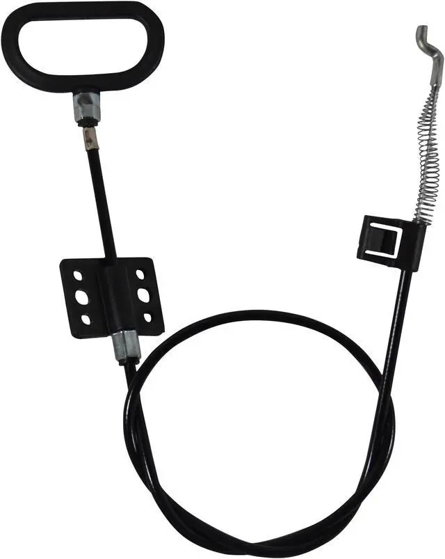 Alt view image 2 of 2 - D Ring D-Pull Style Recliner Handle and Cable 32 Inch Length with 3.25 Inch Exposed Wire S Tip