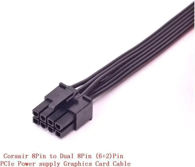 Main image of 8Pin to Dual 8pin 6+2pin PCIe Power supply Cable Graphics Card GPU Cable  for CORSAIR  CX-M Series CX850M CX750M CX600M CX500M CX430M AXi Series AX1500i AX1200i AX860i AX760i AX Series AX860