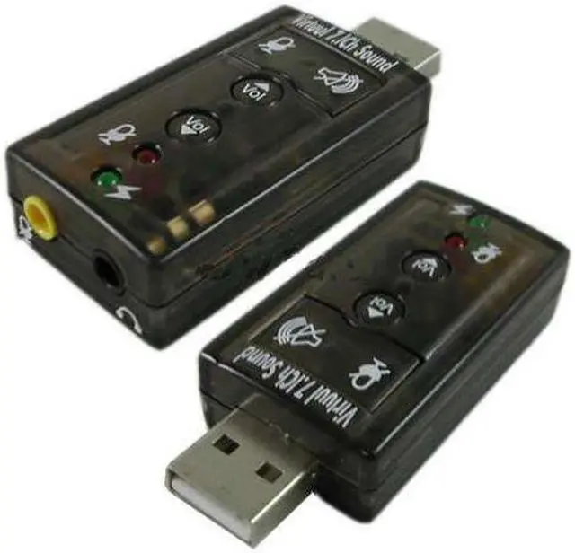Alt view image 2 of 2 - New MINI 3D USB 2.0 EXTERNAL SOUND CARD 7.1 AUDIO ADAPTER