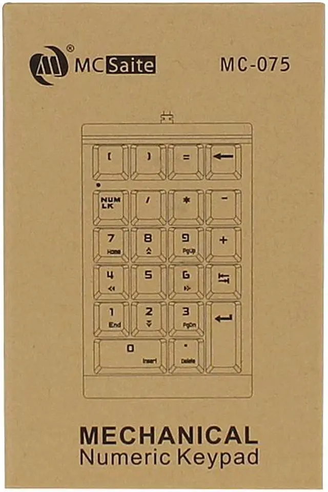 Alt view image 4 of 6 - Mechanical Numeric Keypad Number Pad Numpad 22-key Number Pad with USB Wired