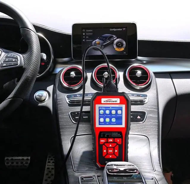 Alt view image 3 of 6 - KW850 OBD2 Scanner, KW850 Code Reader Car Diagnostic Tool Universal Auto Check Engine Light for all OBD II Cars Since 1996 Upgraded Version Black/Red (Only Detect 12V Gasoline Car)