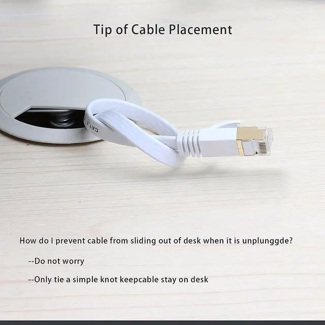 Alt view image 5 of 7 - 3.3FT/6.6FT/10FT/15FT/33FT/49.2FT  CAT7 10 Gigabit 600Mhz Flat Ethernet Shielded (SSTP) Cable Modem Router RG45 LAN Network Cord
