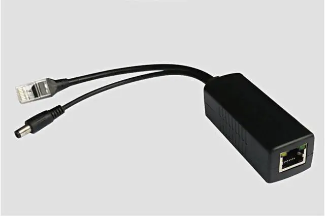 Main image of POE Adapter Cable POE SPOE Splitter Power Supply Module 48 v Separator Combiner Black Color 48V power cable