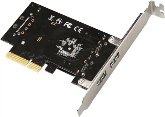 Alt view image 5 of 7 - PCI-E PCI express X4 to Dual USB3.1 Type A Expansion Card with 15 Pin SATA Power 10Gbps Adapter ASM1142 Chip add on card
