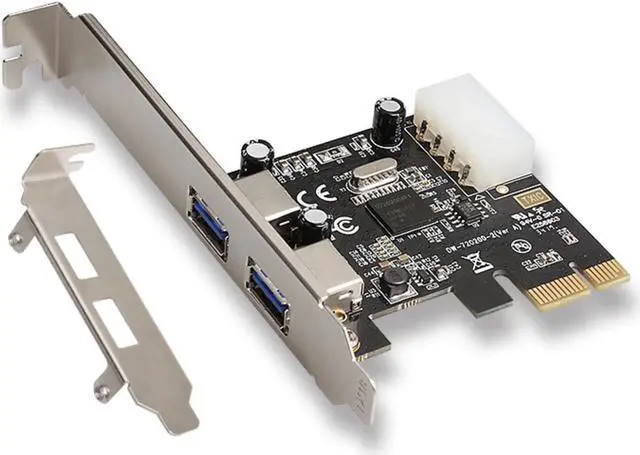 Main image of PCI-E PCI Express 1x  to Dual Port USB 3.0 HUB PCI Express Expansion Card Adapter High Speed up to 5Gbps Add On Cards With Low Profile Bracket