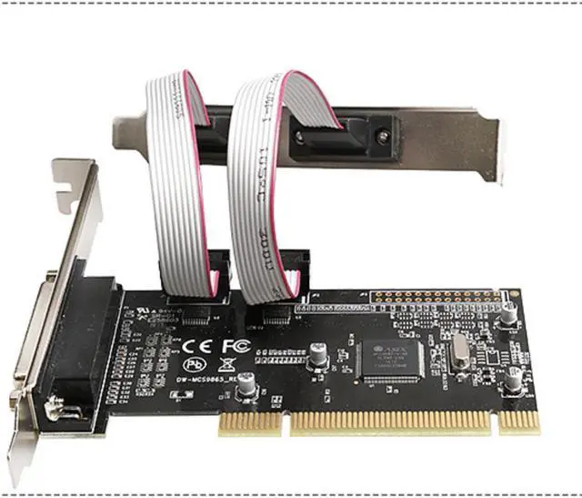 Alt view image 3 of 7 - PCI Expansion Card Adapter Converter to Dual RS232 RS-232 Serial Ports  with DB25 Printer Parallel Port LPT