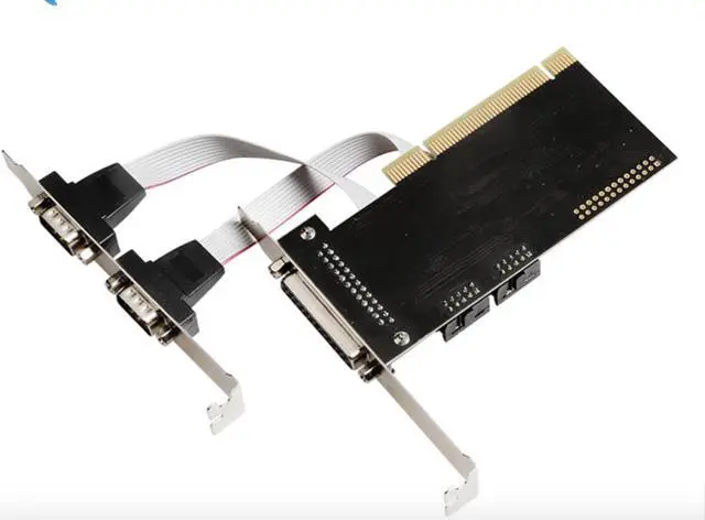 Alt view image 7 of 7 - PCI Expansion Card Adapter Converter to Dual RS232 RS-232 Serial Ports  with DB25 Printer Parallel Port LPT