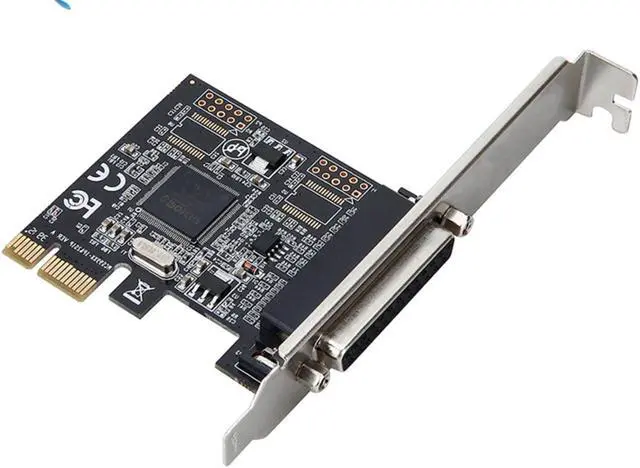 Alt view image 2 of 3 - PCI-E PCI Express 1X to Parallel Port DB25 LPT Printer Card Adapter Expansion card Riser card  support ASIX With Low Profile Bracket