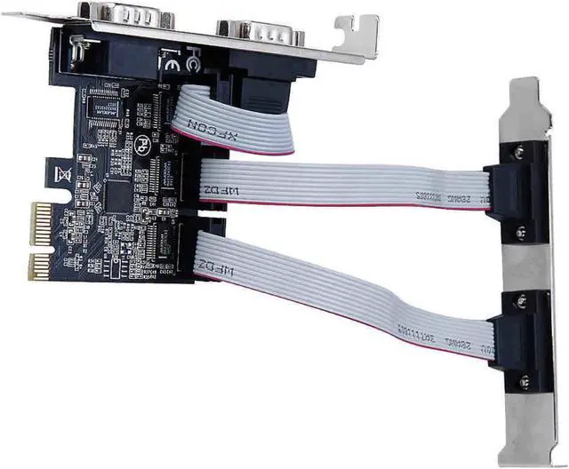 Alt view image 5 of 7 - PCI Express PCI-E 1X to 4 ports   RS232 DB9 COM Serial add on card Expansion I/O riser card