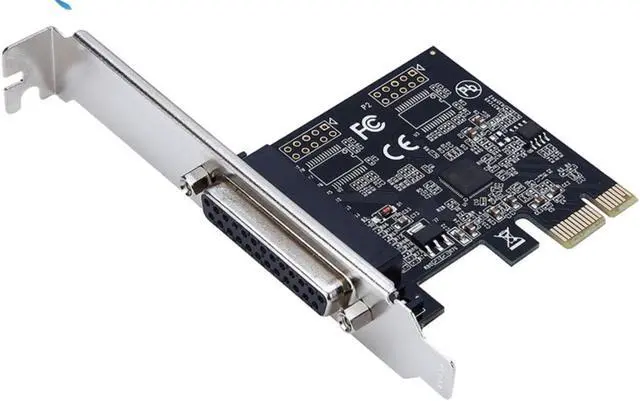 Alt view image 2 of 4 - PCI Express PCI-E 1X to Parallel port DB25 LPT Printer Card Adapter ASIX chip AX99100