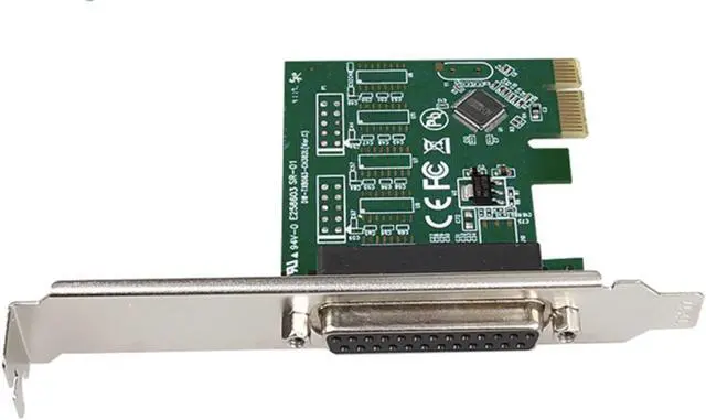 Alt view image 4 of 7 - PCI-E 1x  Parallel Port DB25 LPT Printer Card Adapter Expansion card for WCH382L  full duplex