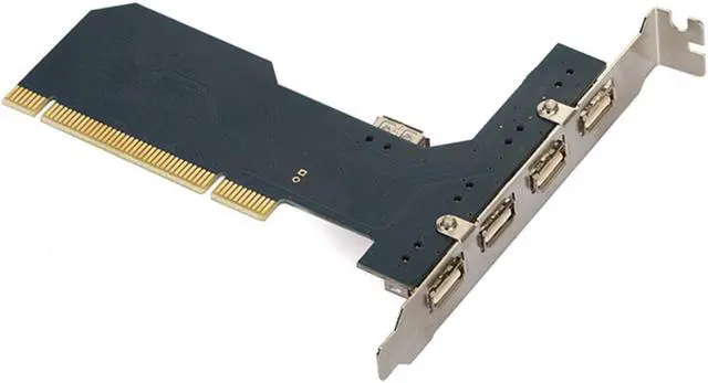 Alt view image 2 of 4 - PCI to 5 port usb2.0 Riser adapter card USB Expansion card  NEC for Vista Win ME XP 2000 98 Server 2008