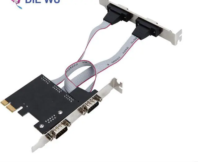 Alt view image 4 of 7 - PCI express 4 ports Serial PCI-e 1x card Multi RS232 DB9 COM port PCIe I/O riser expansion card