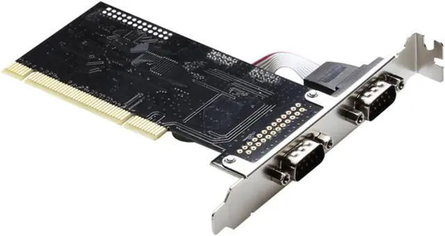 Alt view image 2 of 7 - PCI serial port expansion card PCI to Dual Serial RS232 DB9 adapter card controller