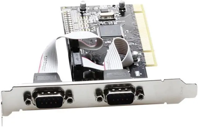 Alt view image 3 of 7 - PCI serial port expansion card PCI to Dual Serial RS232 DB9 adapter card controller