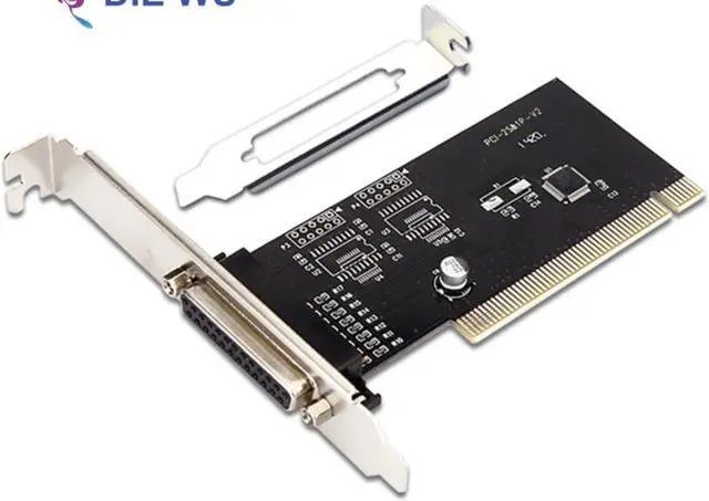 Alt view image 2 of 7 - PCI to Parallel Port Expansion Card Adapter PCI To Parallel 25pin DB25 Printer Port Controller Card With Low Profile Bracket support SPP/PS2/EPP/ECP