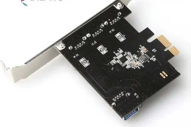 Alt view image 3 of 7 - 3+1 Ports USB3.0 Expansion card for VIA PCI Express X1 to 3 external +1 internal PCIe Riser card Up to 5Gbps