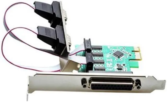 Alt view image 3 of 7 - PCI express 2 Serial and 1 parallel port Riser Card RS232 Printer port PCI-e Card chip WCH