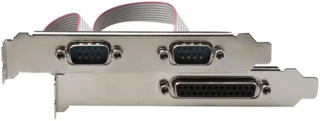 Alt view image 5 of 7 - PCI express 2 Serial and 1 parallel port Riser Card RS232 Printer port PCI-e Card chip WCH